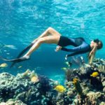 snorkeling on a Bahamas Island Day Tour Girl